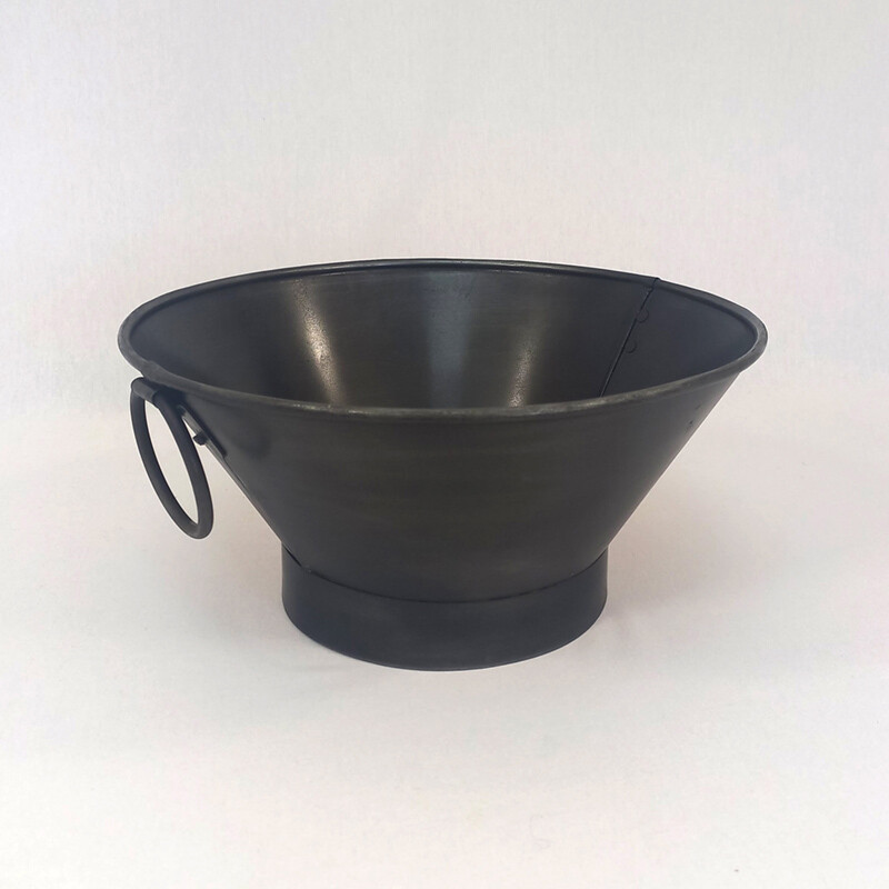 Tub W/Handles Gunmetal - Lg