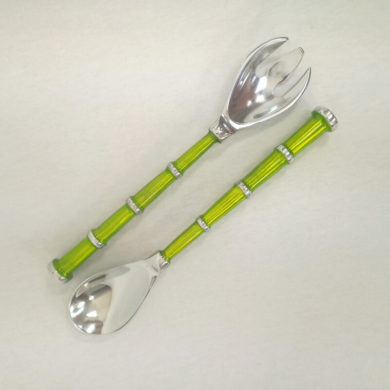 Salad Servers Lg Rib