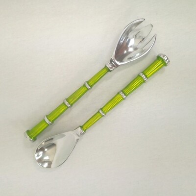 Salad Servers Lg Rib
