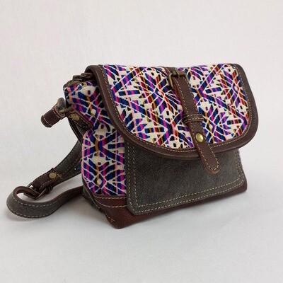 Shelly - Canvas/Leather Crossbody Bag