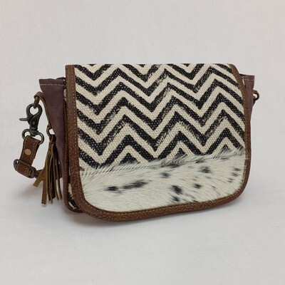 Katie - Hide/Canvas Crossbody Bag