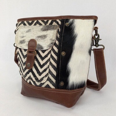 Tiana - Hide/Canvas Tote Bag