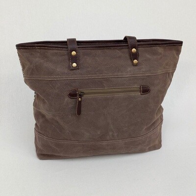 Tina - Hide/Canvas Tote Bag
