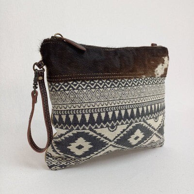 Kelly - Hide/Canvas Crossbody Bag