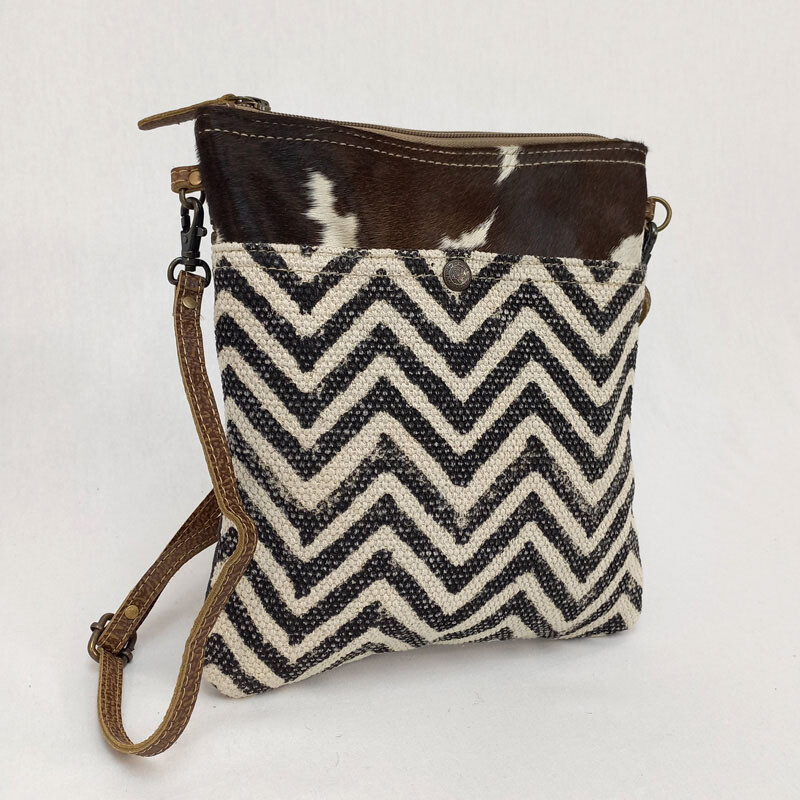 Andie - Hide/Canvas Crossbody Bag