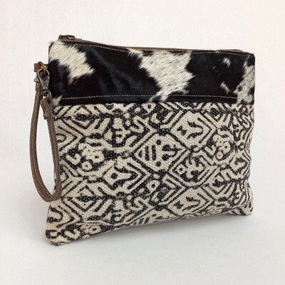 Lucy - Hide/Canvas Crossbody Bag