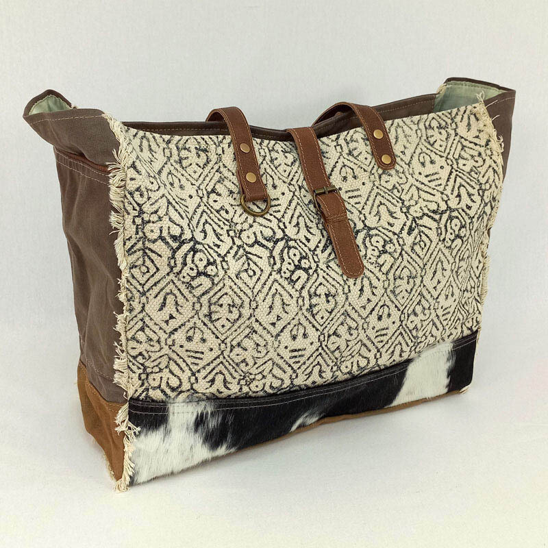 Brooklyn  - Hide/Canvas Tote