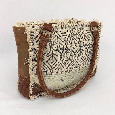 Alexandra - Hide/Canvas Tote