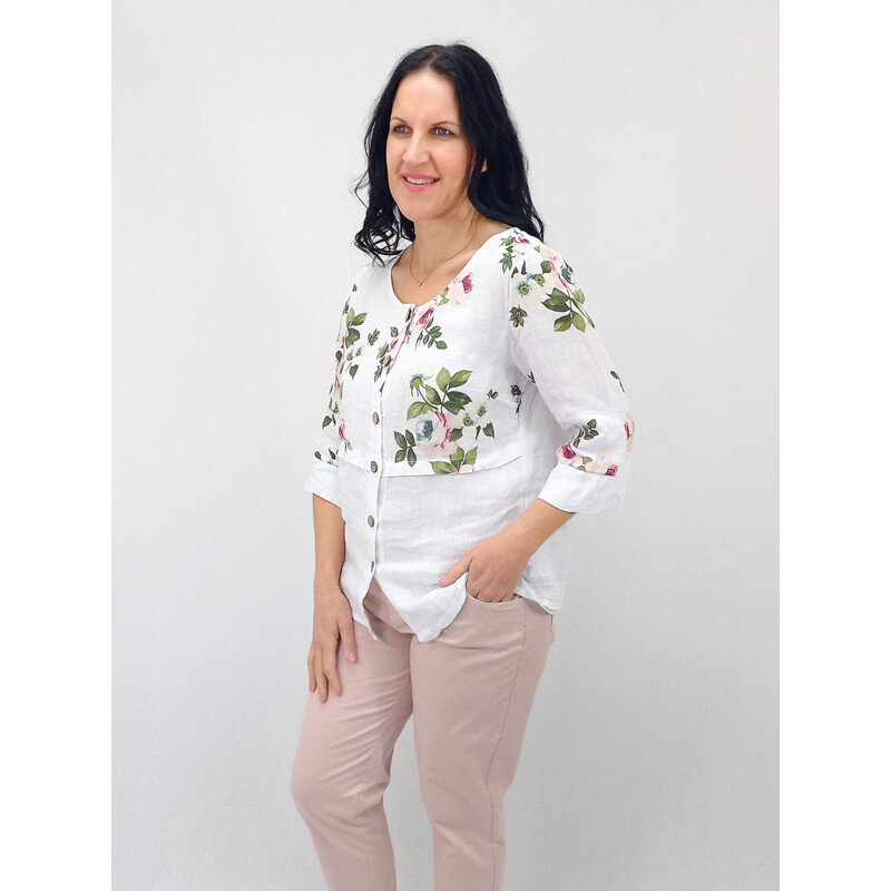 Matilda Layered Shirt, Size: S/M, Colour: White