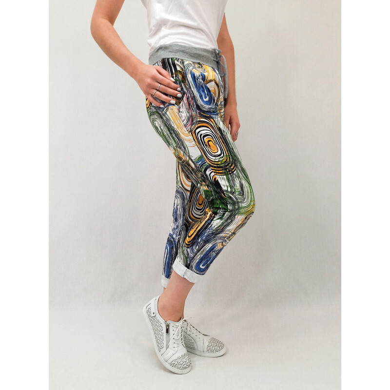 Emily Cotton Pant - Abstract - Sketch