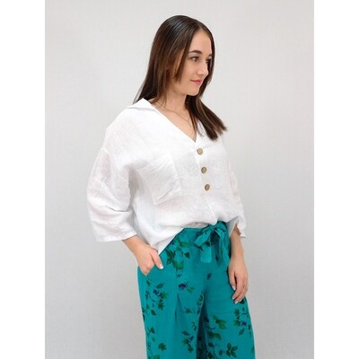 Petra Button V-Neck - Basic