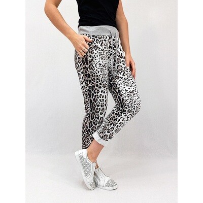 Emily Cotton Pant - Animal - Leopard