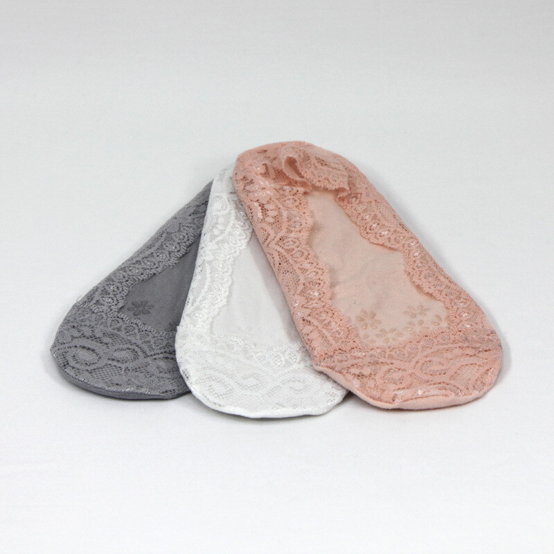 Honeydew Lace Sockettes - 3pk Pastels Mix