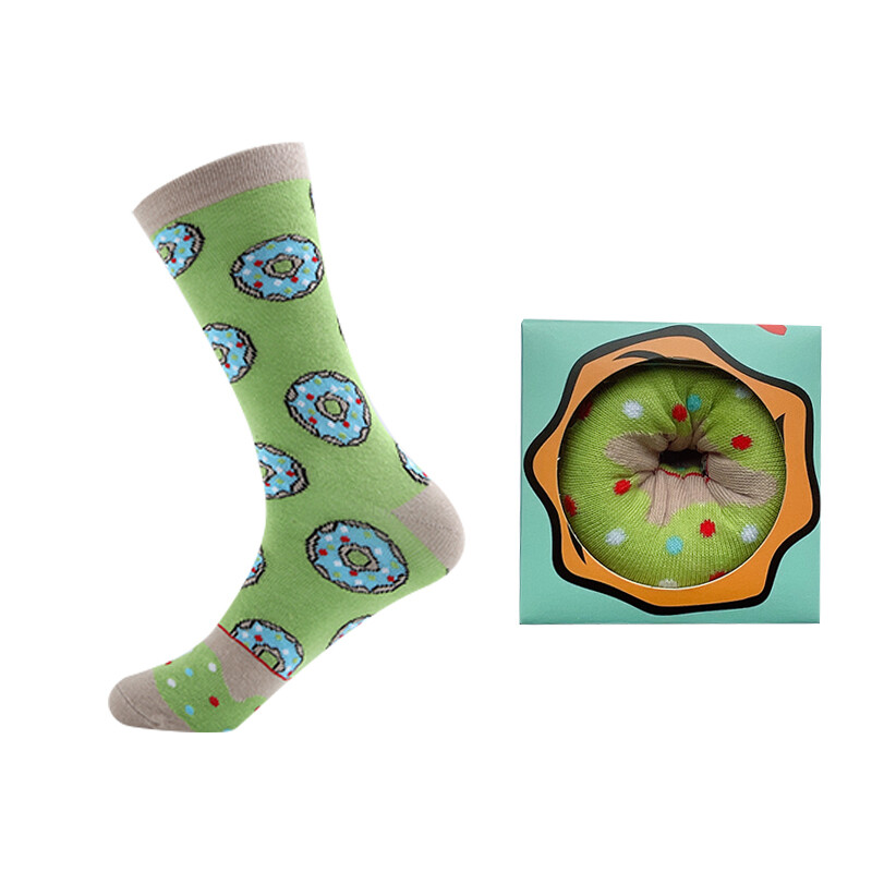 Green Donut Socks 1pr