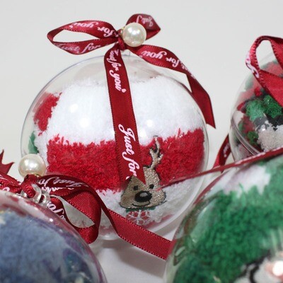 Christmas Bauble Socks - Reindeer 1pr