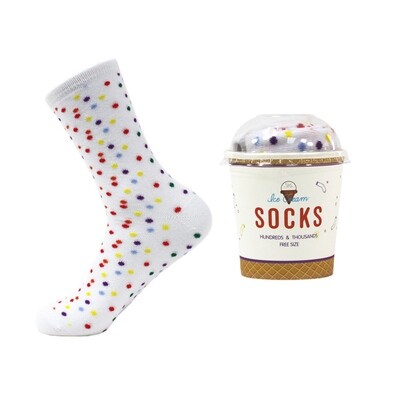 Hundreds &amp; Thousands Ice Cream Socks 1pr