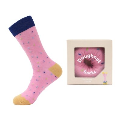 Pink Doughnut Socks 1pr