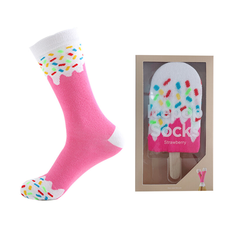 Strawberry Icepop Socks 1pr
