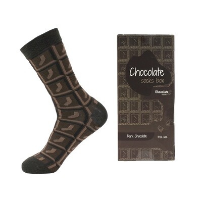Dark Chocolate Socks 1pr