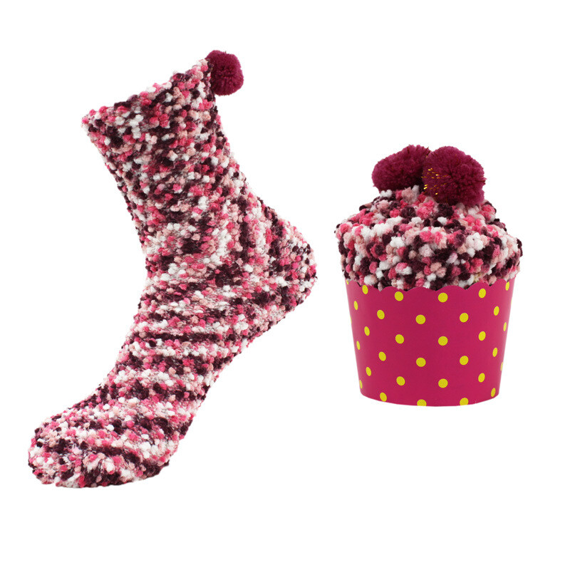 Cupcake Socks - Pink 1pr