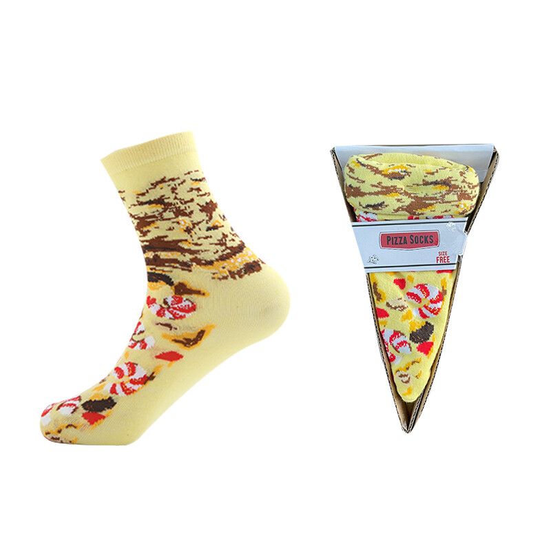 Pizza Socks Single Slice 1pr