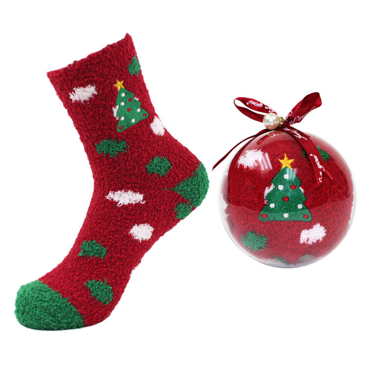 Christmas Bauble Socks - Tree 1pr