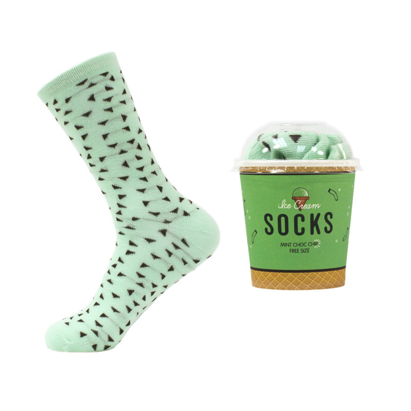 Mint Choc Chip Ice Cream Socks 1pr