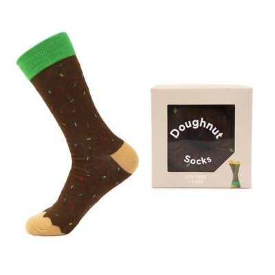 Brown Doughnut Socks 1pr