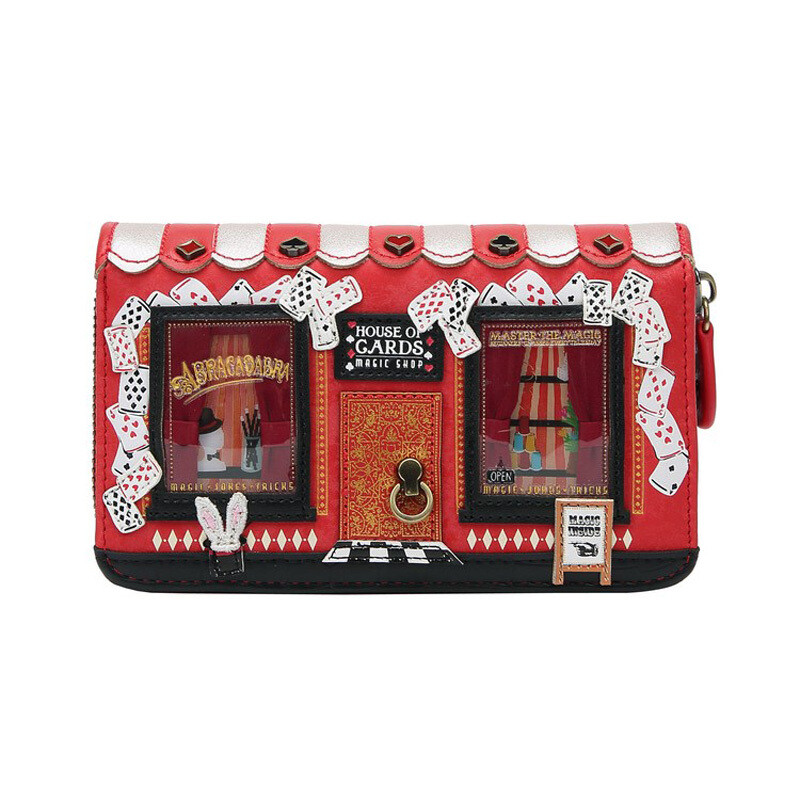 Medium Ziparound Wallet - House of Cards