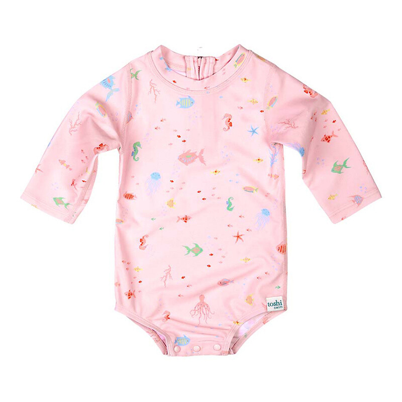 Swim Baby Onesie L/S Classic - Coral