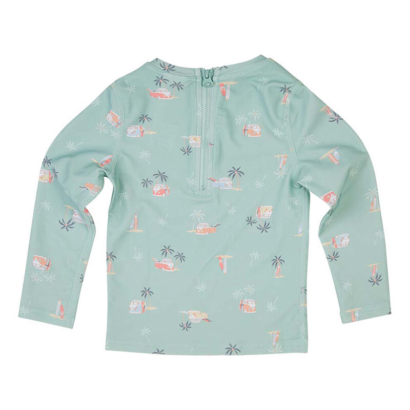 Swim Kids Rashie L/S Half Zip - Uluwatu