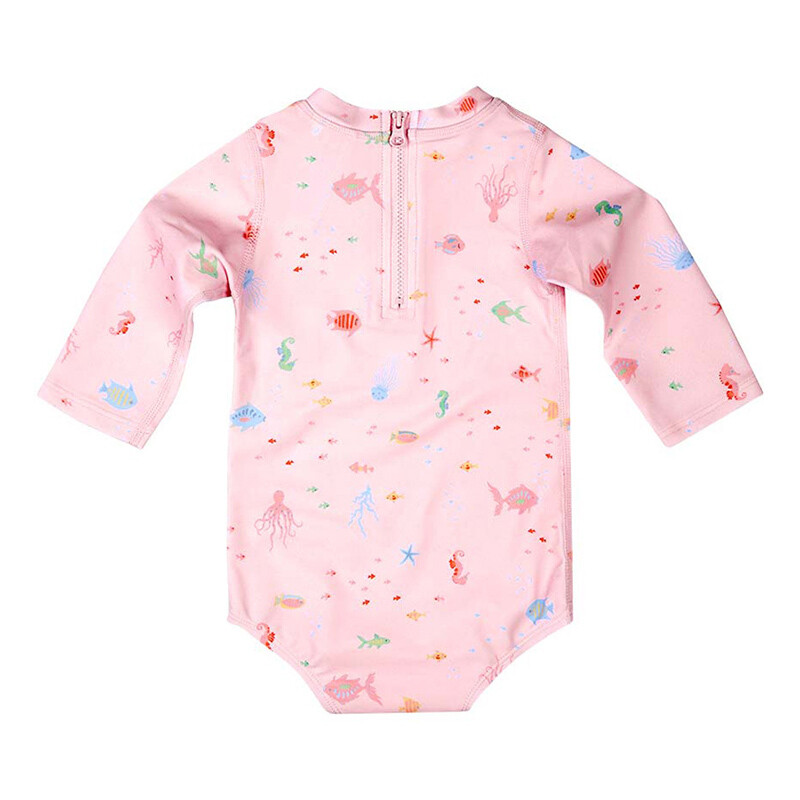 Swim Baby Onesie L/S Classic - Coral