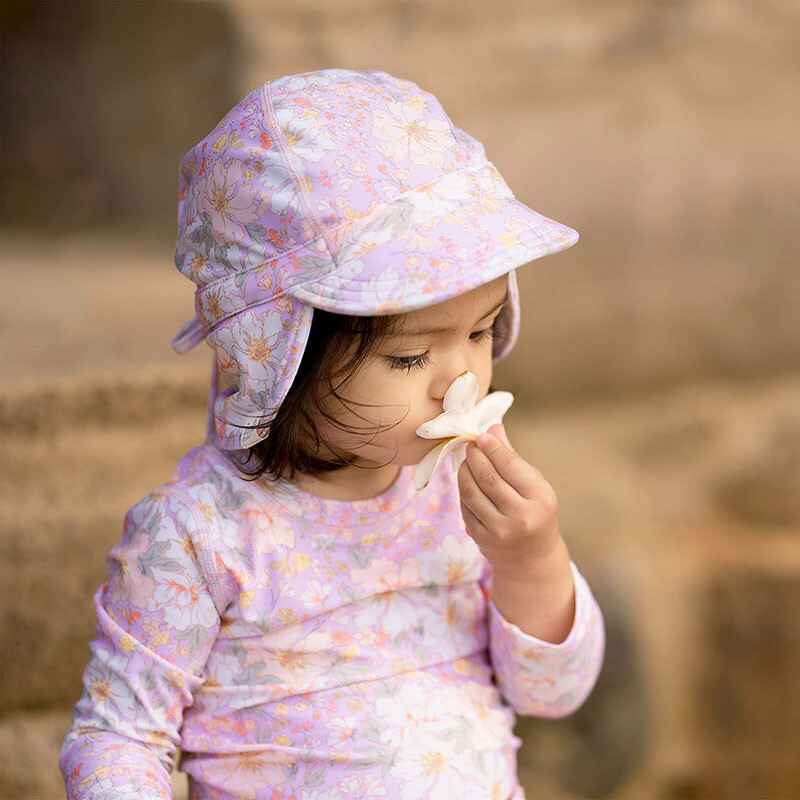 Swim Baby Flap Cap Classic - Dahlia