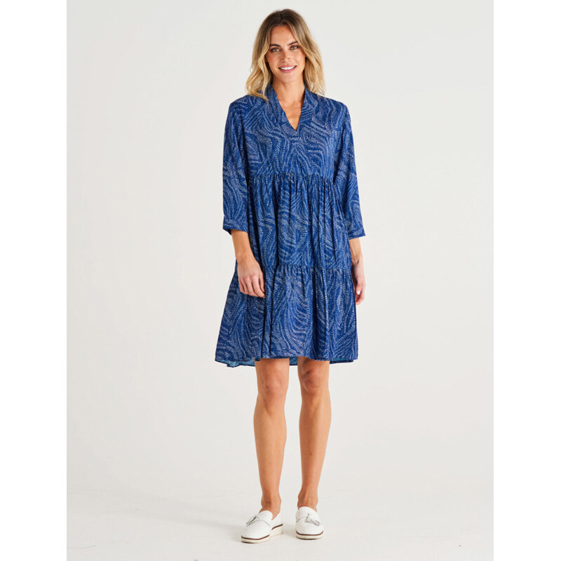 Georgiana Dress - Blue Print