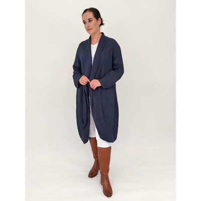 Carla Long Linen Coat