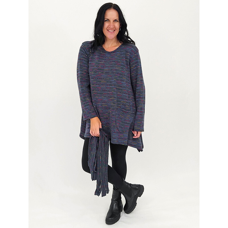 Zahra A-line Knit &amp; Scarf