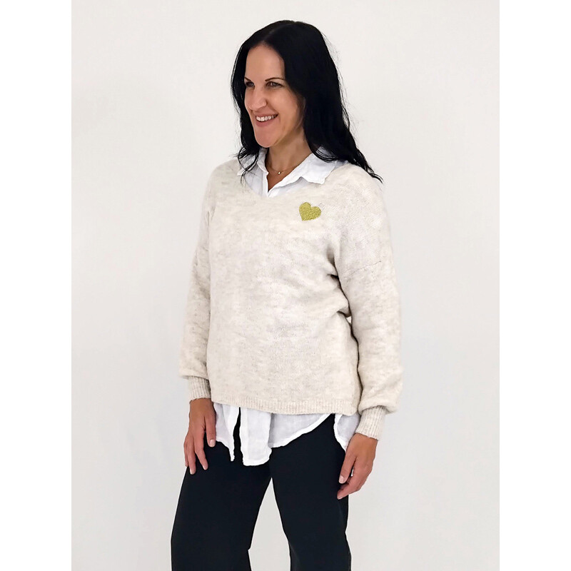 Jasmine Bubble Sleeve Sweater