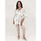 Penelope Oversized Ruffle Blouse, Colour: White