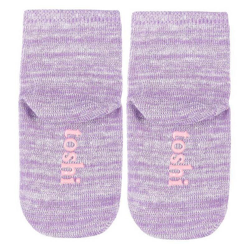 Org Socks Ankle Marle - Lavender