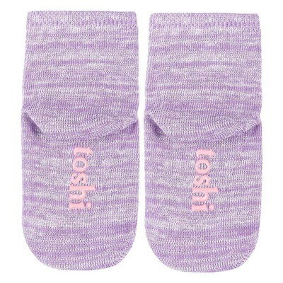 Org Socks Ankle Marle - Lavender