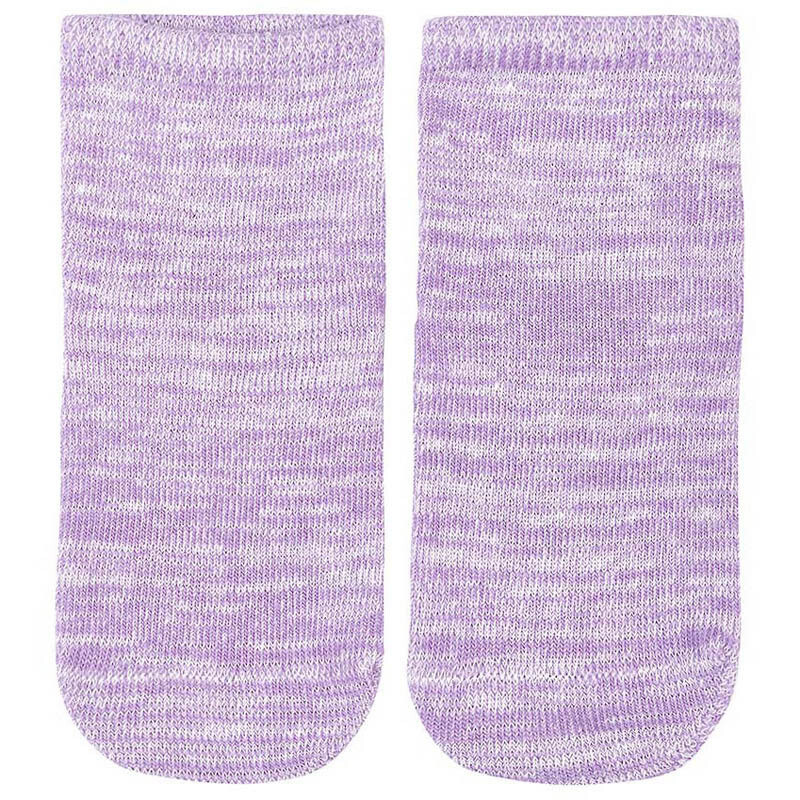 Org Socks Ankle Marle - Lavender, Size: 0-6m