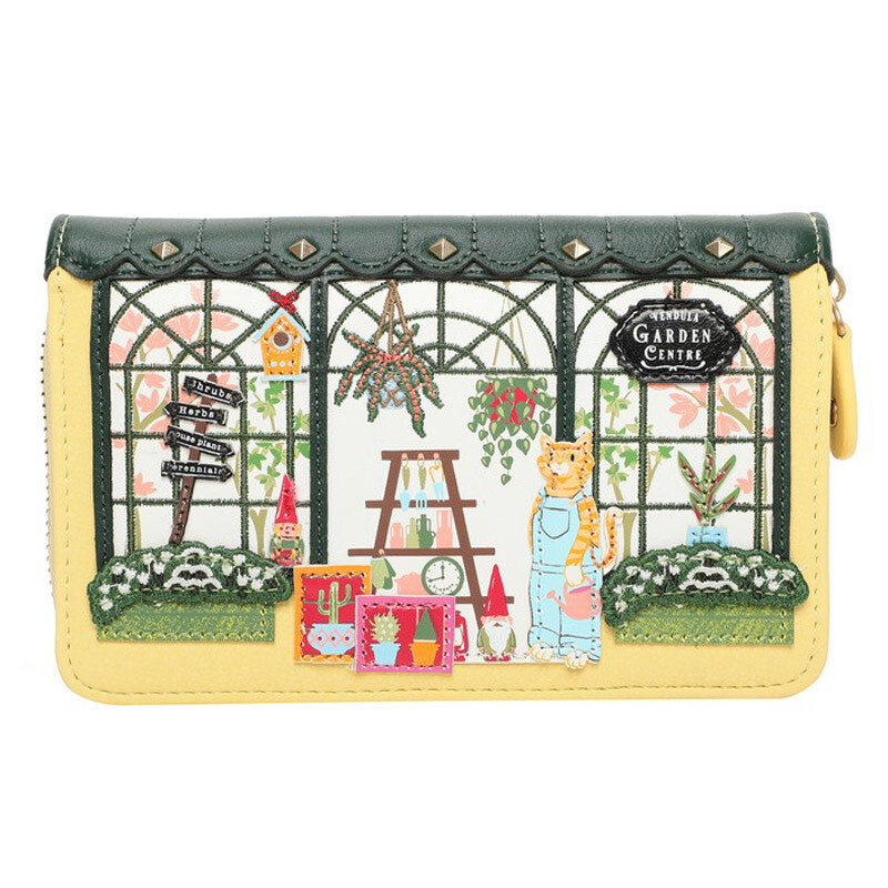 Medium Ziparound Wallet - Garden Centre