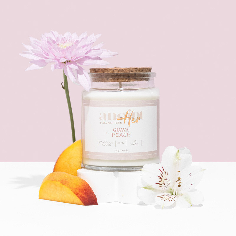 Guava &amp; Peach Candle