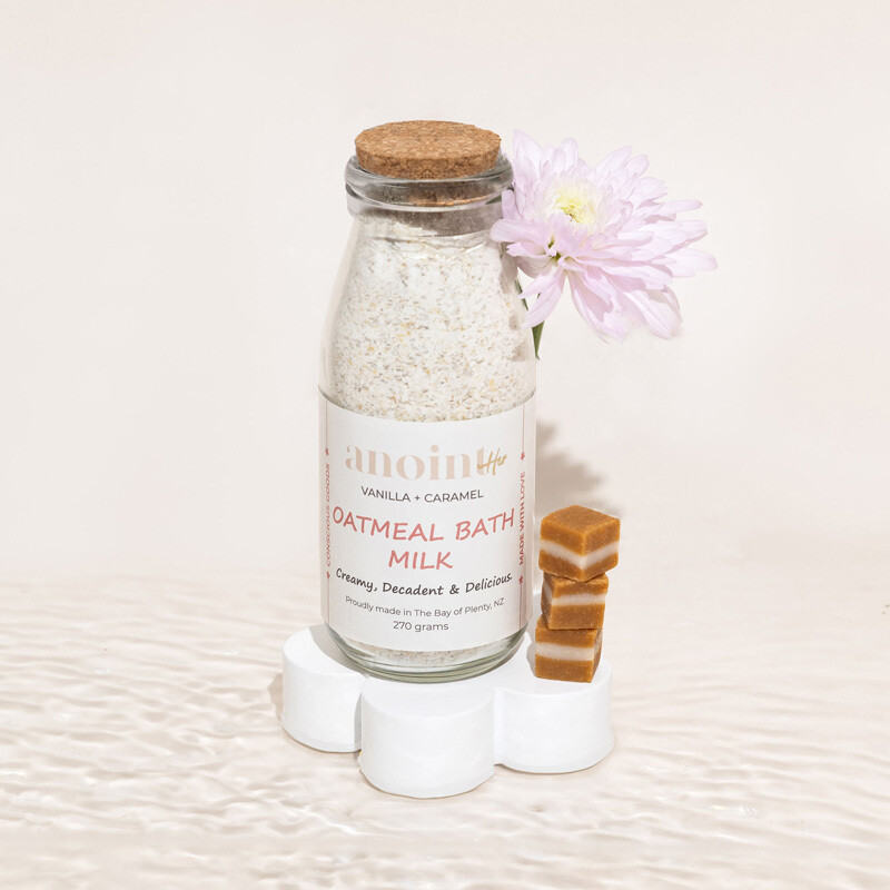Vanilla &amp; Caramel Oatmeal Bath Milk