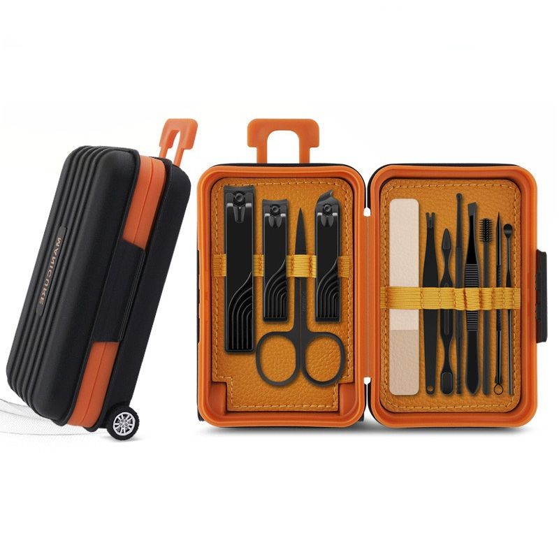 Suitcase Manicure Set, Colour: Black