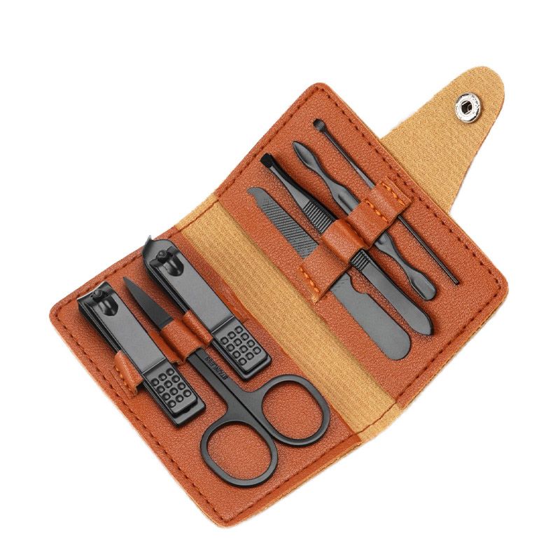 7pc Basic Manicure Set, Colour: Brown
