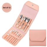 12pc Classic Manicure Set, Colour: Blush