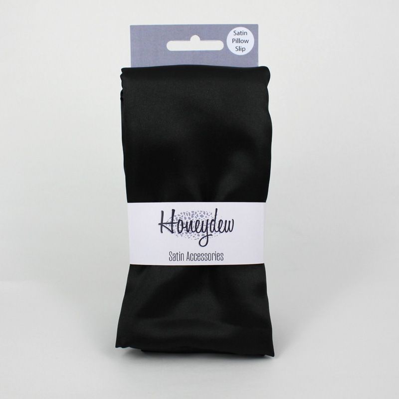 Honeydew Satin Pillow Slip, Colour: Black