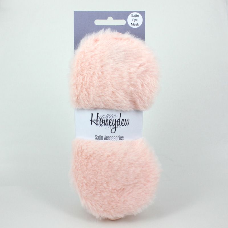 Honeydew Satin Plush Eye Mask