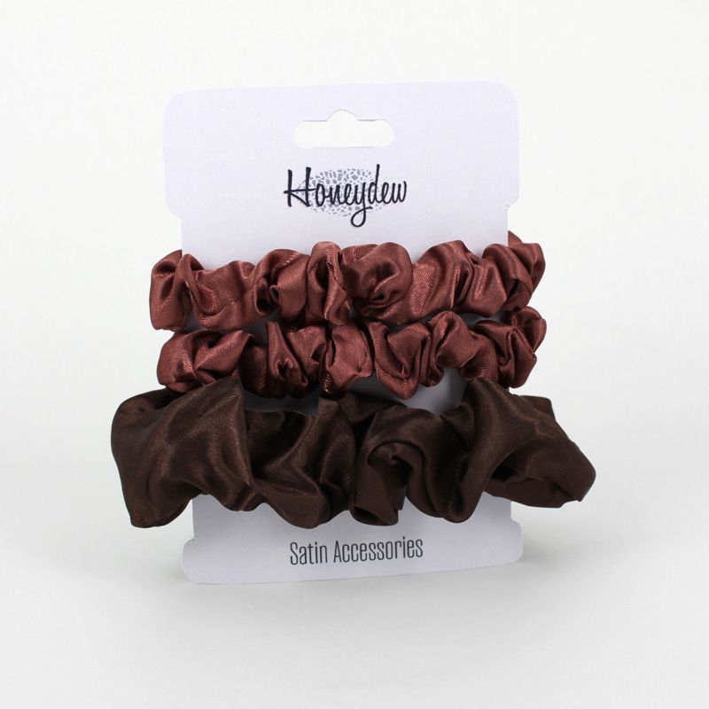3pk Honeydew Satin Scrunchies
